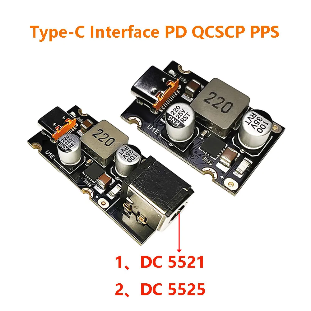 Модуль быстрой зарядки PD65W 1 шт. интерфейс Type-C PD3.1 PPS быстрая зарядка QC3.0 SCP PD полный