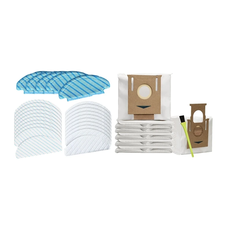 

Replacement Dust Bags Mopping Pads For Ecovacs DEEBOT OZMO T8 AIVI T8 N8 Pro Plus N8 Pro T9 Series Auto-Empty Station