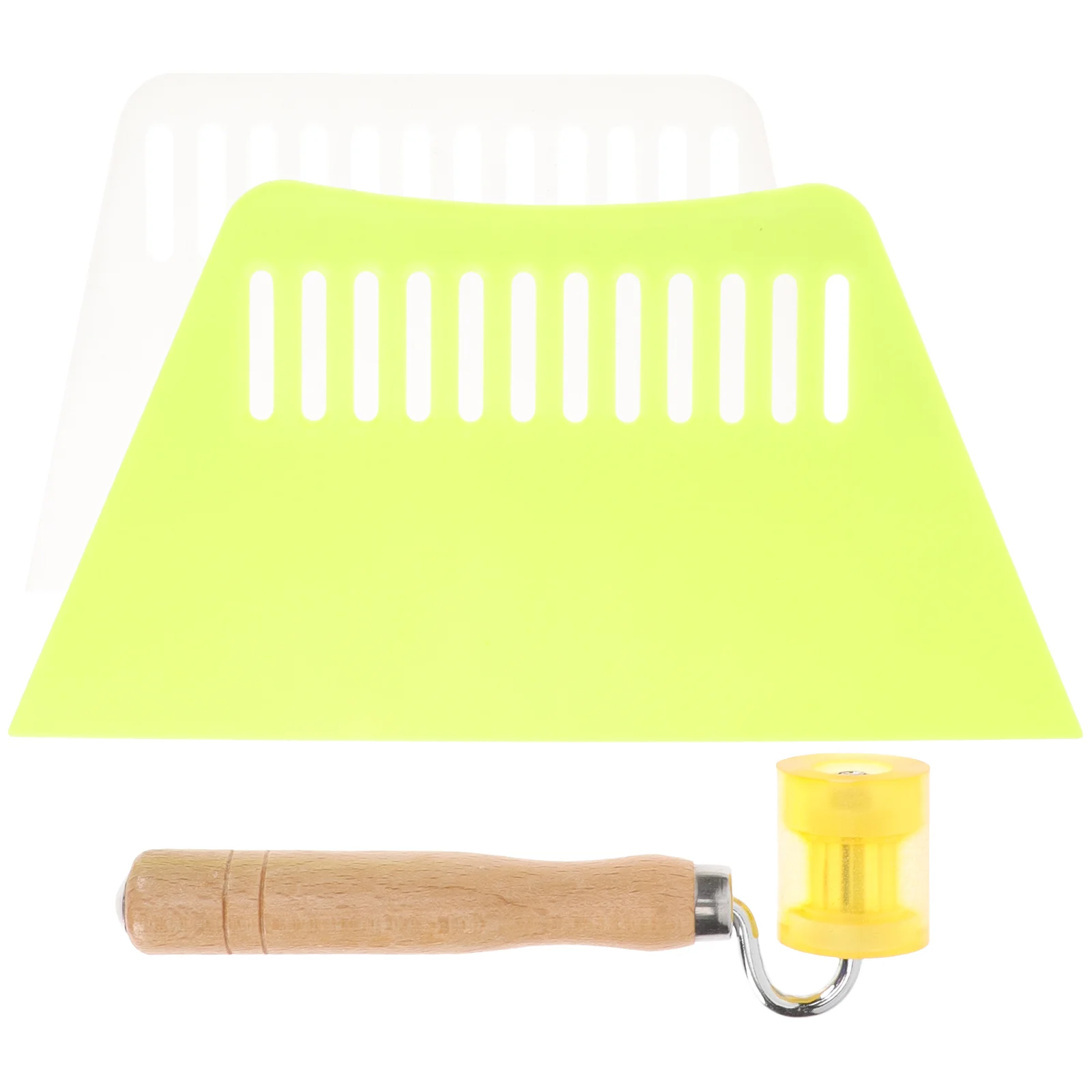 

1 Set of Practical Premium Multi-use Reusable Seam Roller Wallpaper Squeegee Wallpaper Scraper for Home
