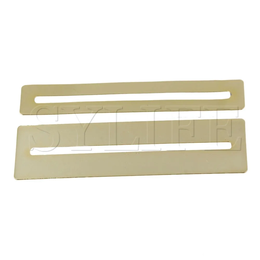 

Set of 2pcs Gold Polished Bass and Guitar Fretboard Protector Flat Shape