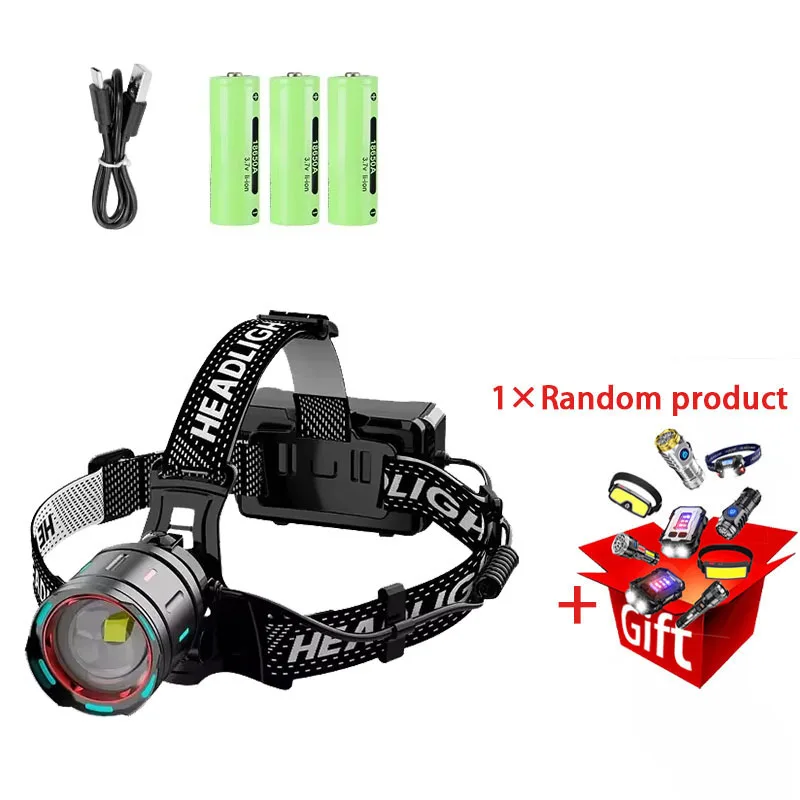 

ZEBA 800000LM Налобный фонарь