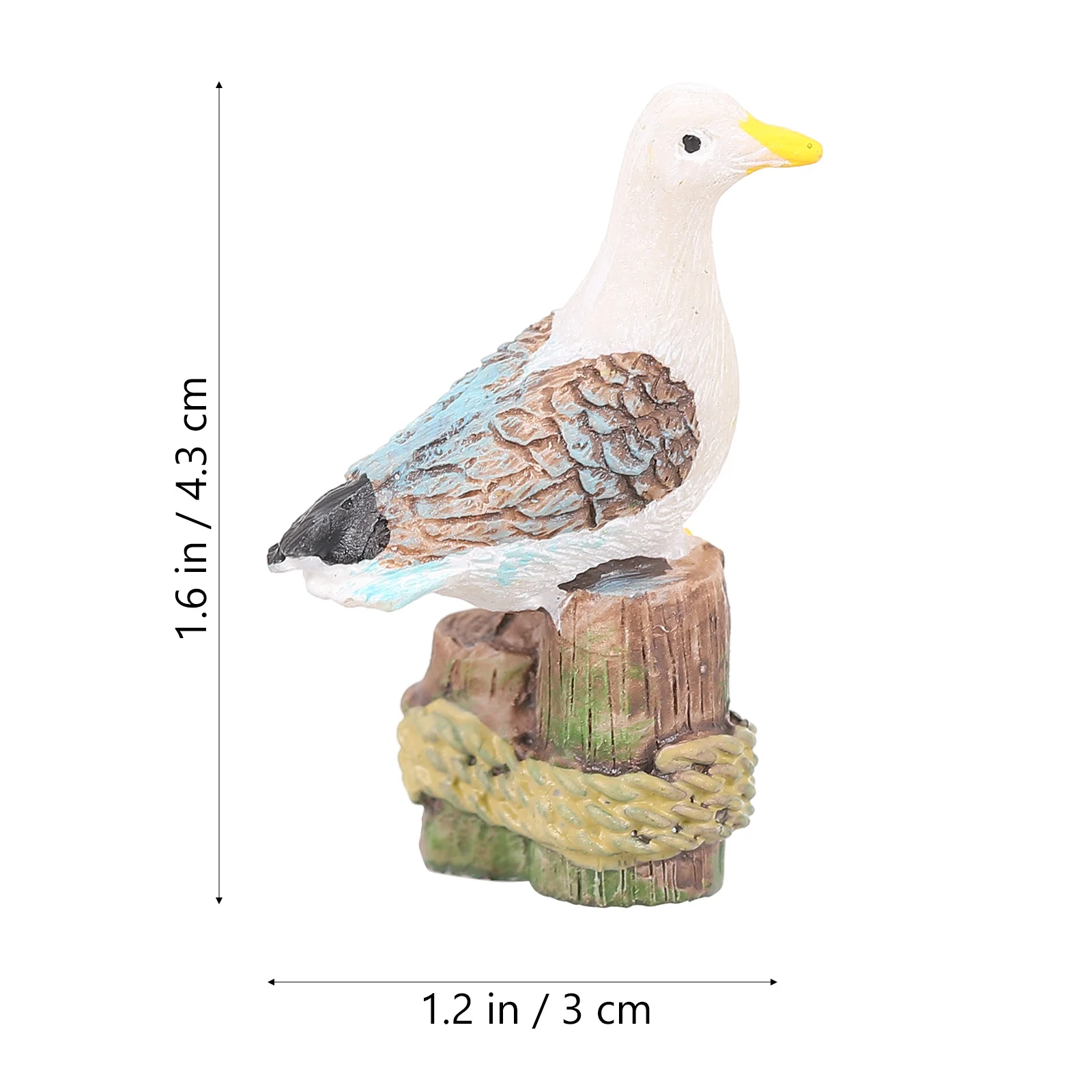 

4 Pcs Kids Wooden Toys Sea Gull Statues Xxxxxx18xxxxx Garden Bird Statue Miniature Seagull Figurines