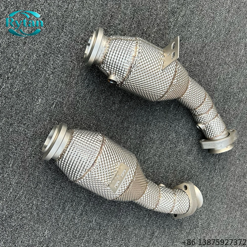 Фото Выхлопная система Rytan из нержавеющей стали 304 с прямыми трубами Valvetronic и даунпайпом для C43 №1