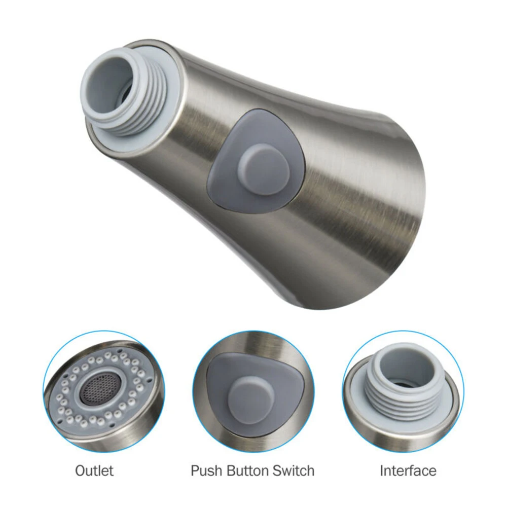 

Part Shower Head Replacement Pull Out Sink Sprayer Sprinkler Universal Wash basin Water Saving Connector Kitchen