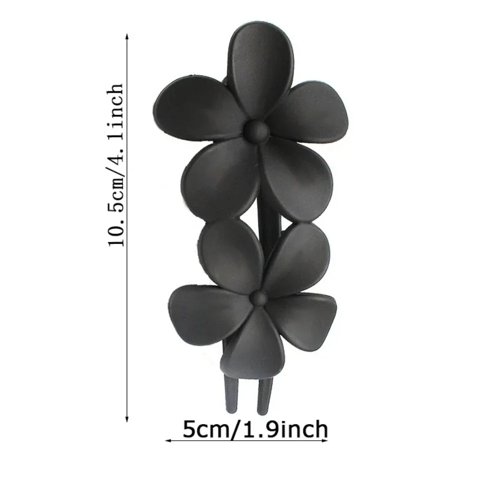Заколка для волос с матовым цветком когти матовые заколки женщин и девочек