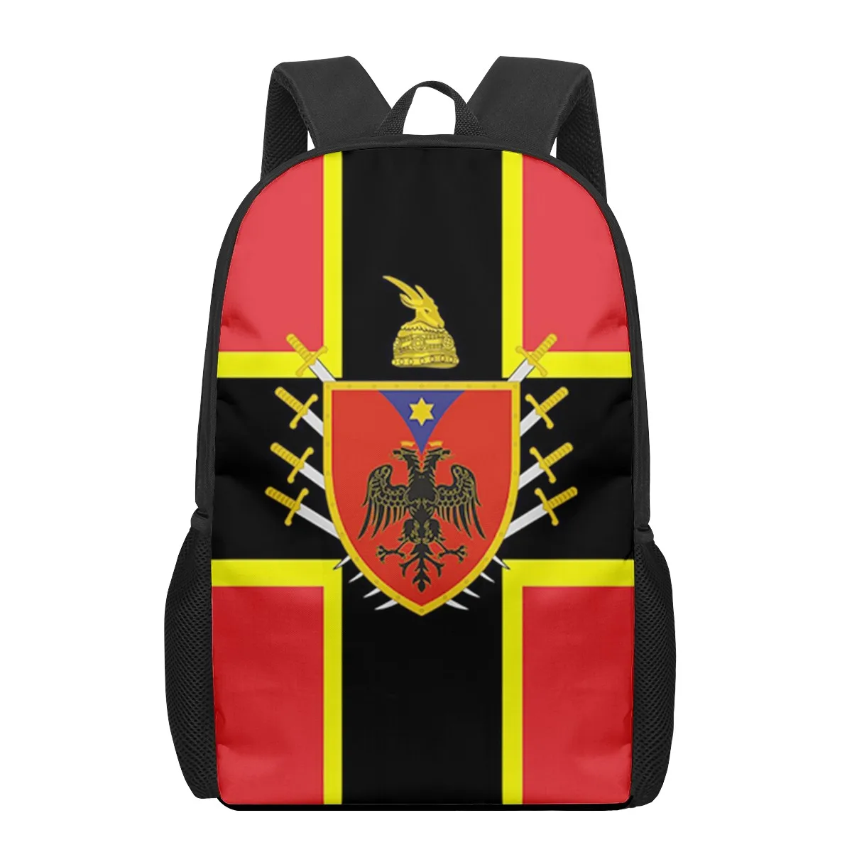 Republic of Albania flag Children School Bag for Toddler Printing Kid's Backpack Schoolbag Shoulder Bag Boys Girls Book Bags Moc