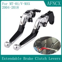 for yamaha mt 01 2004 2009 v max 2009 2018 motorcycle accessories adjustable folding extendable mt01 brake clutch levers handle
