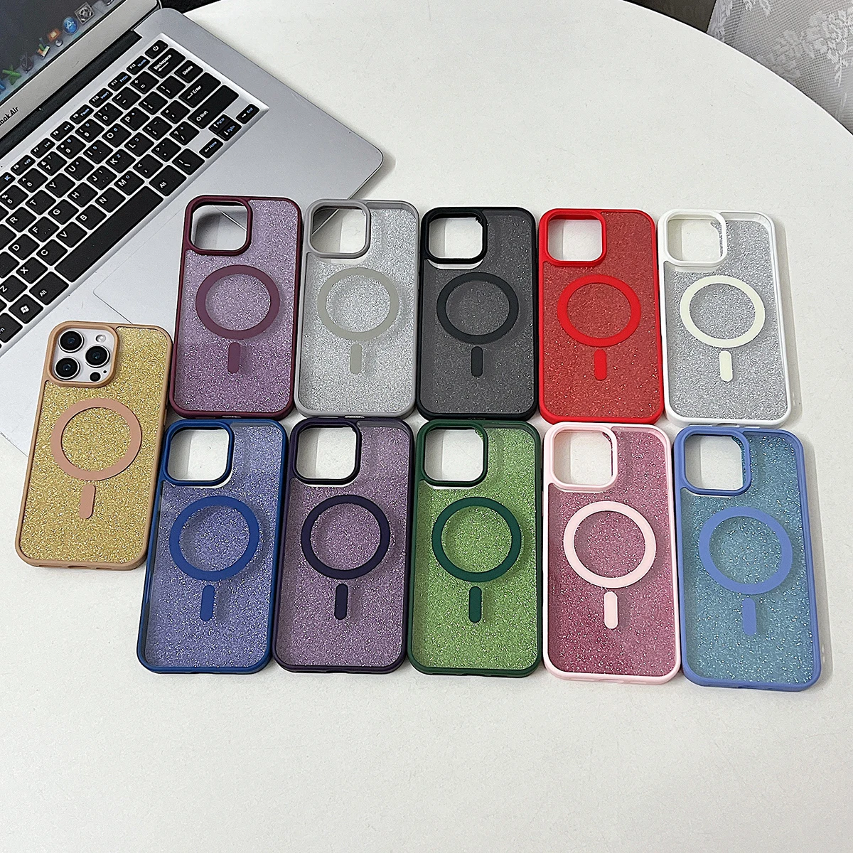 Магнитный чехол для телефона с флэш-картой iPhone 14 15 16 Plus 12 13 Pro Max Magsafe поворотный