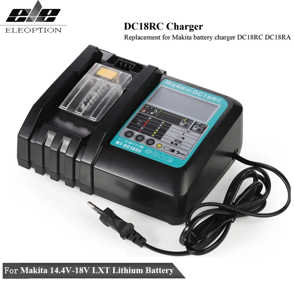 

Li-ion Battery Charger Battery Charger 18V 14.4V BL1860, BL1850, BL1840, BL1830, BL1820, BL1415, BL1440 DC18RC 3A