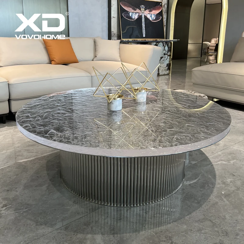 Чайный столик YY боковой Круглый дизайнерский для гостиной HAILANG