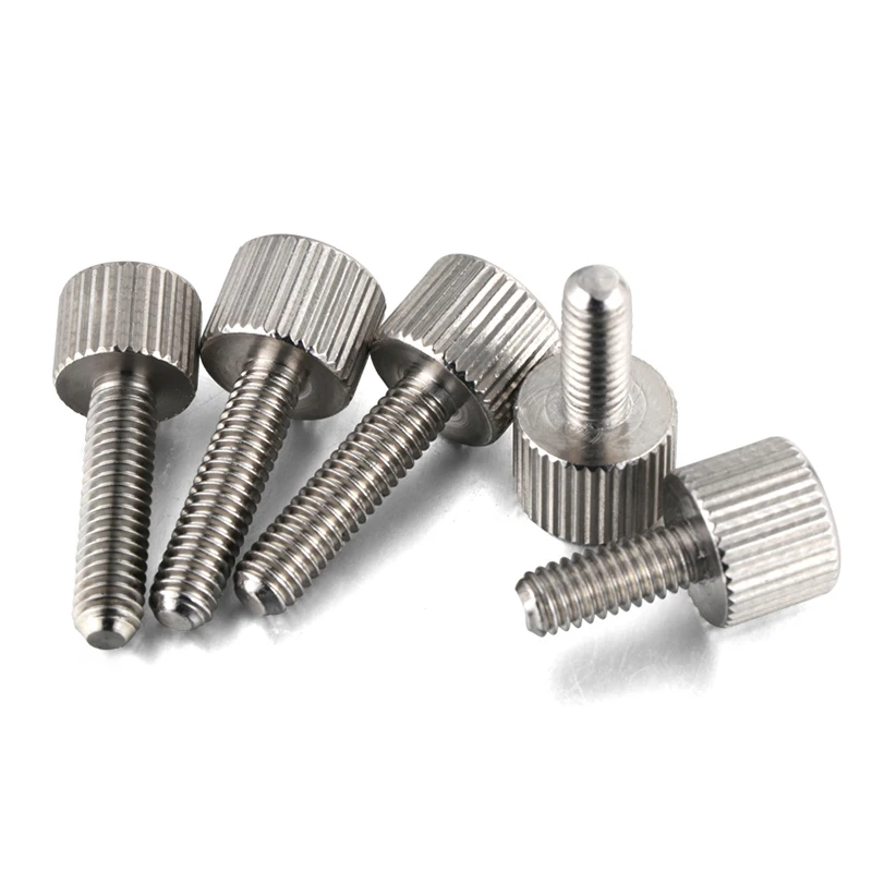 Винты с накатанной головкой цилиндра ручной захват ручка болты из нержавеющей