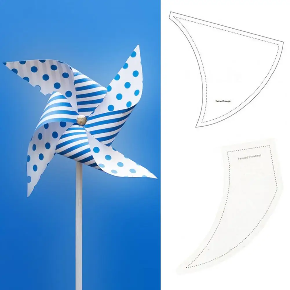 

2Pcs Windmill Ruler Portable Irregular Shape Smooth Curves Patchwork Tool Windmill Clipping Template Windmill Template