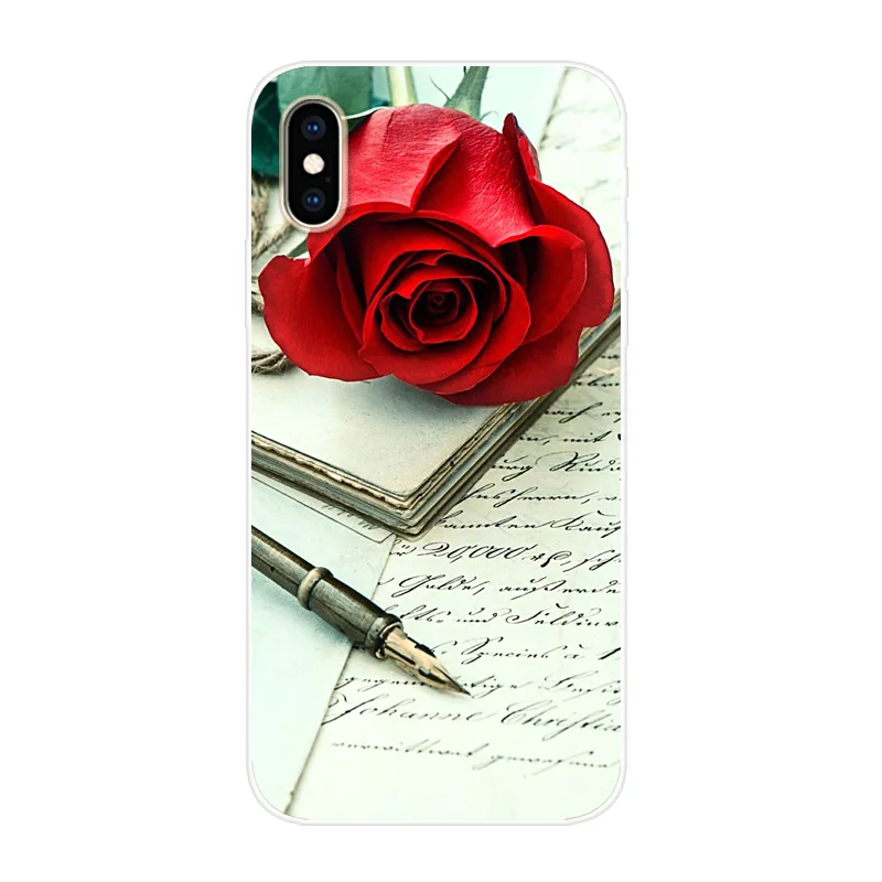 

Phone Case / Cover For iPhone 13 12 11 Mini Pro Max XS XR X 7 8 Plus SE 2020 Flower Four Corners Anti-drop
