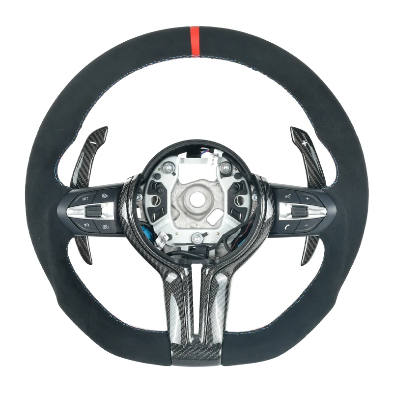 

Рулевое колесо из углеродного волокна для BMW F30 F10 3 Series, 100% натуральное углеродное волокно, рулевое колесо по индивидуальному заказу
