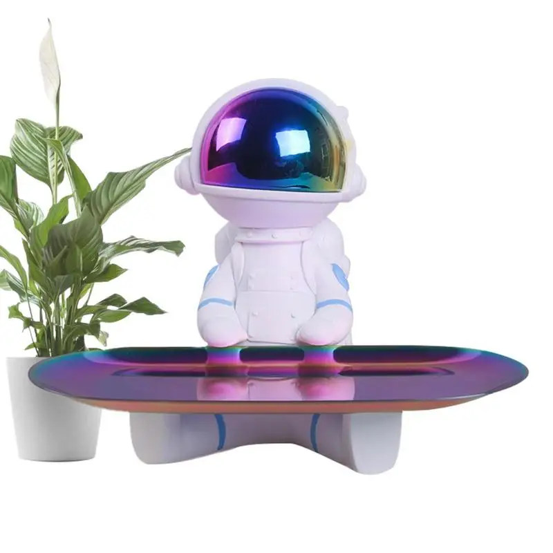 

Key Bowl For Entryway Table Resin Craft Vintage Home Astronaut Statue Jewelry Holder Container For Home Desk Entryway Statues