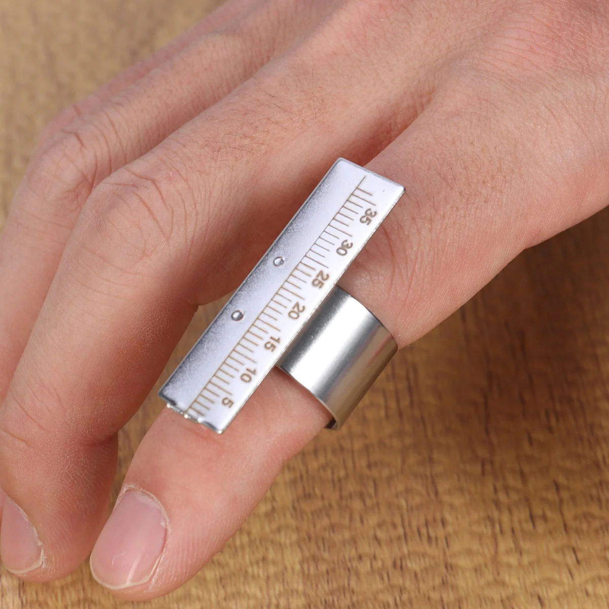 

Ruler Fingerring Instruments Stainless Steel Span Root Canal Measurement Instrument Dentist