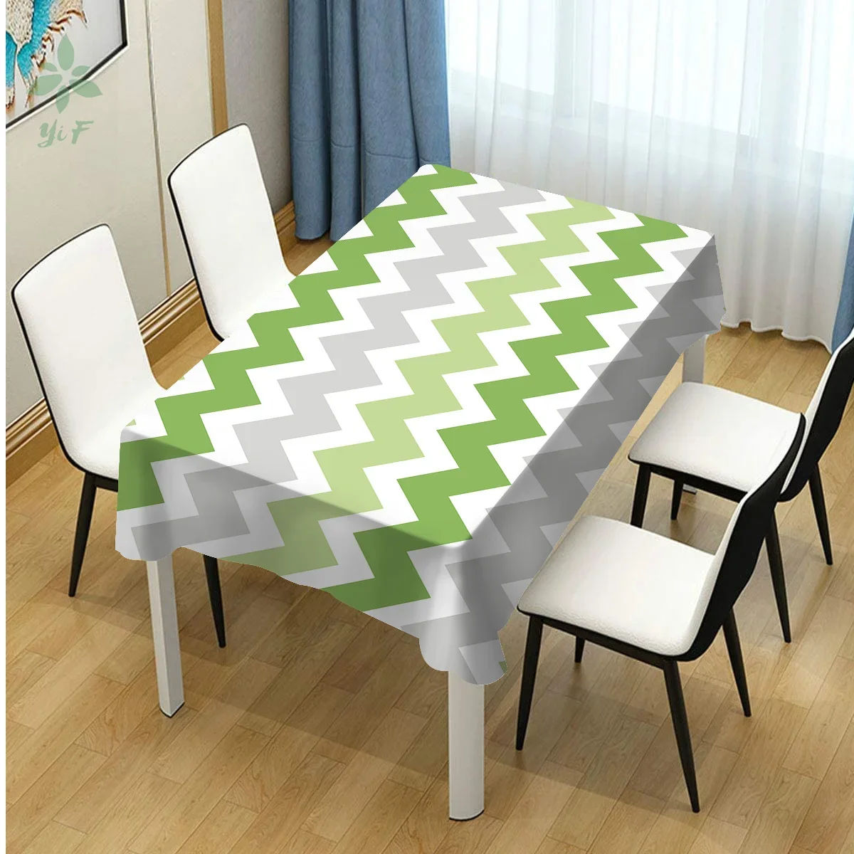 Волнистый дизайн с узором уникальная скатерть украшение для столовой на