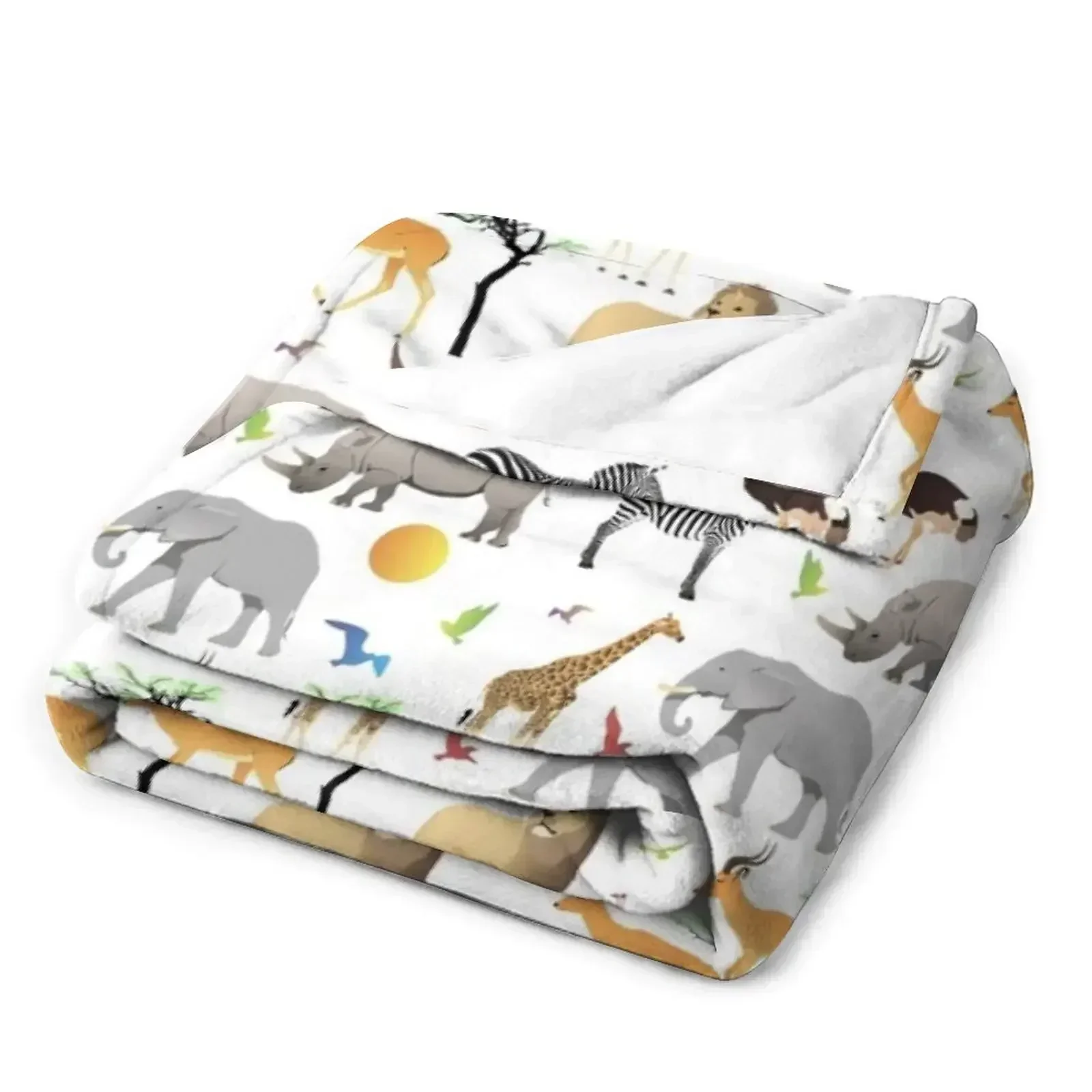 Одеяло Safari Savanna с различными животными детские одеяла украшения для диванов