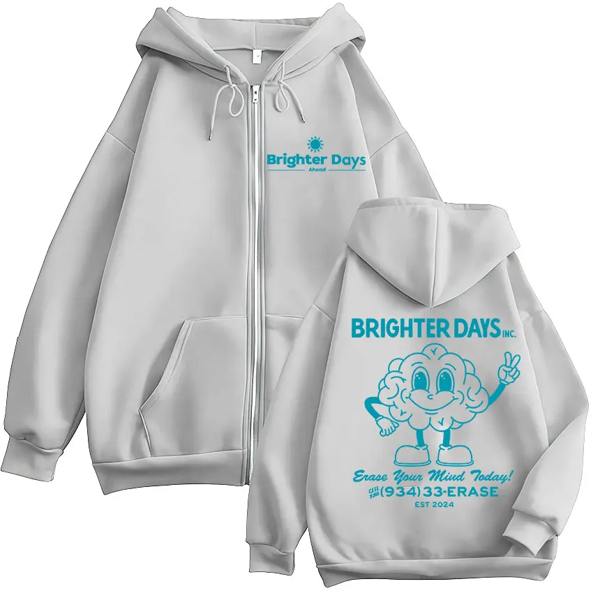 Худи на молнии с изображением альбома Арианы Гранде Brighter Days Ahead 2026 года, мужское и женское, повседневное, модное, с длинным рукавом, оверсайз. (art.: 3920dd0ff08a8) - 3920dd0ff08a8