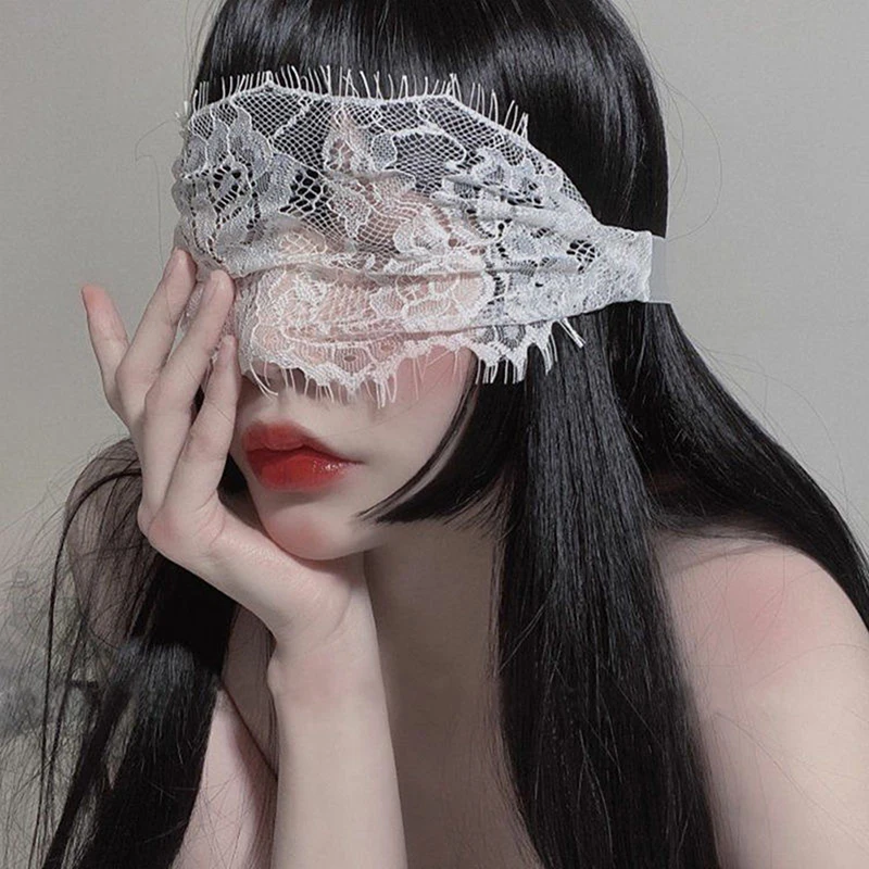 

Ladies Sexy Lace Blindfolds Black White Cutout Patch Blindfolds Exotic Clothing