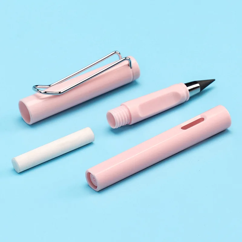 1PCS Kawaii HB Pencil No Sharpening Forever Macaron Colorful Office Stationery School Supply Child Writing Painting Pens |