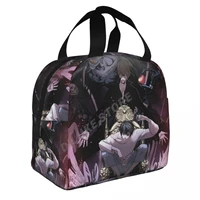 anime death note insulated lunch bags print food case cooler warm bento box for kids lunch box for school