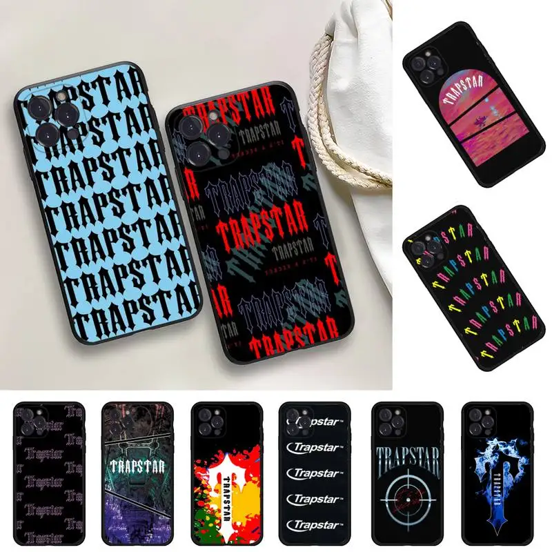 

Fashion t-Trapstars Phone Case For iPhone 14 11 12 13 Mini Pro XS Max Cover 6 7 8 Plus X XR SE 2020 Funda Shell