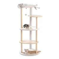 luxury cat tree large climbing frame multi layer scratching post resistant sisal cat tree with hanging ball kittern playground