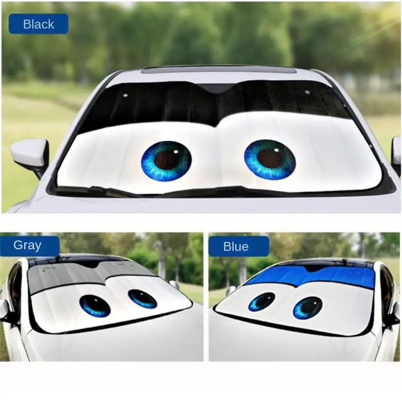 

Car Colors Eyes Heated Windshield Sunshade Car Window Windscreen Cover Sun Shade Auto Sun Visor Car-covers Car Solar Protection