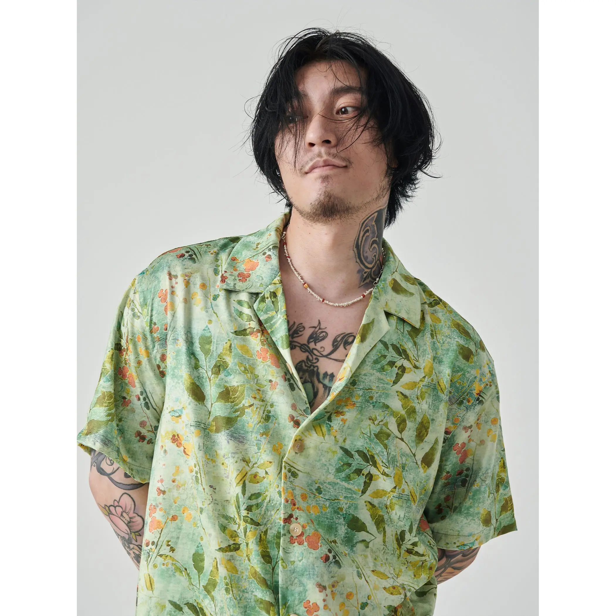 Новинка 2024 Летние Стильные японские Рубашки высокого класса в нейтральном стиле