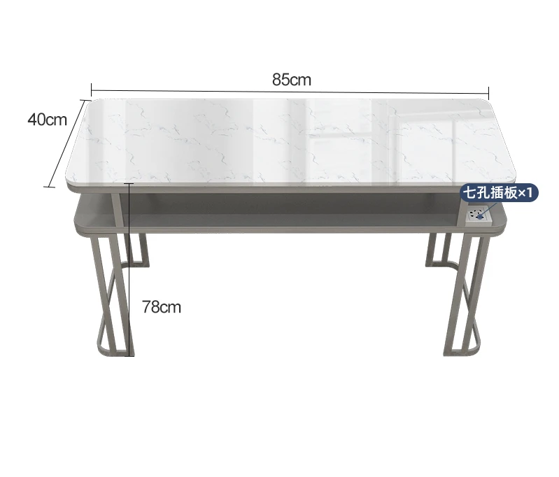 Серебряная ткань и Набор стульев для одинарной двойной трехместной мраморной