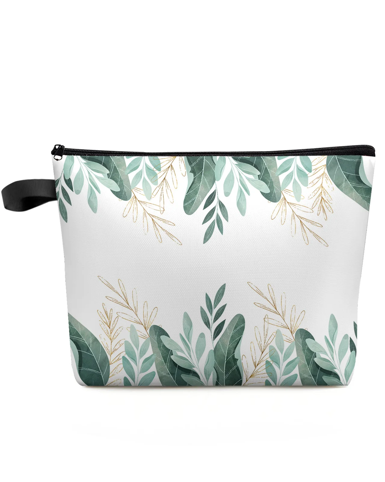 

Green Tropical Plants Leaves Makeup Bag Pouch Travel Essentials Lady Women Cosmetic Bags Toilet Organizer Storage Pencil Case