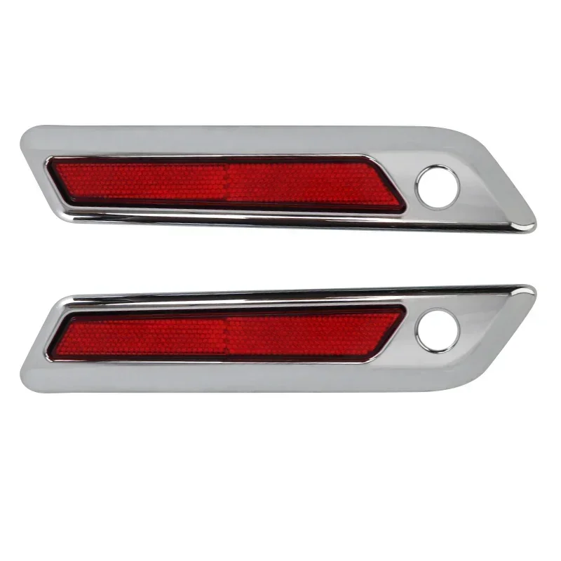 

1 пара аксессуаров для мотоциклов, жесткая седельная сумка, защелка, отражатели для Harley Touring Road King Road Glide Street Glide 2014-up