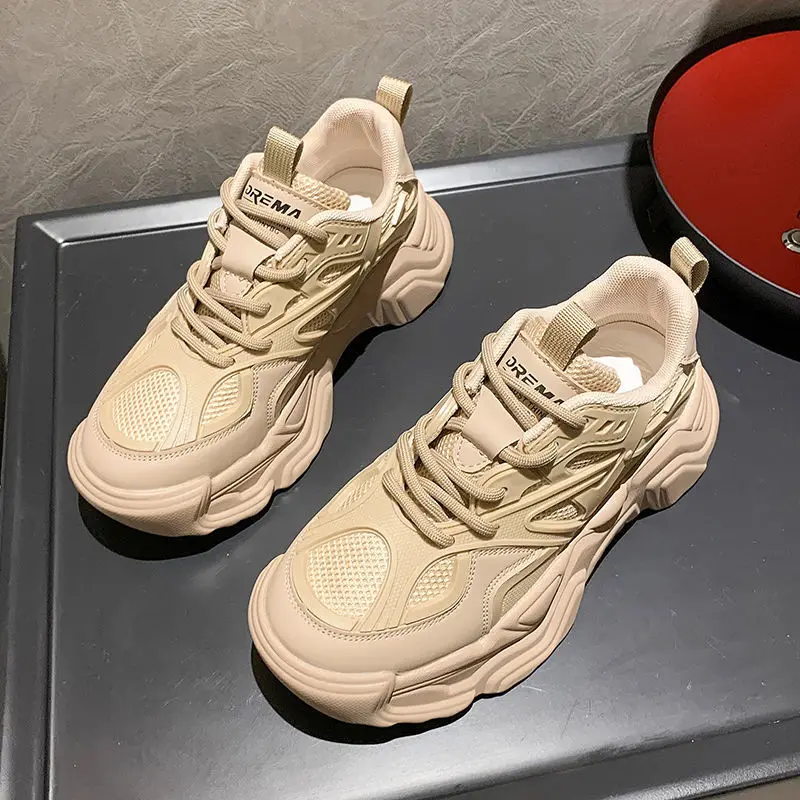 

Ladies Casual Shoes Breathable Mesh Running Shoes Thick Sole Fashion All-match Comfortable Sports Shoes Large Size Women Shoes