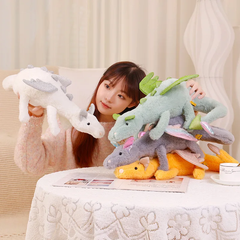 

50/65/100 см гигантский дракон, лежащий дракон, летящий динозавр, плюшевые игрушки, набивное животное Птерозавр, мягкая плюшевая кукла, подарки для детей