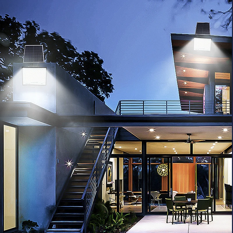 300 Вт фонари с солнечной батареей автоматический умный пульт дистанционного