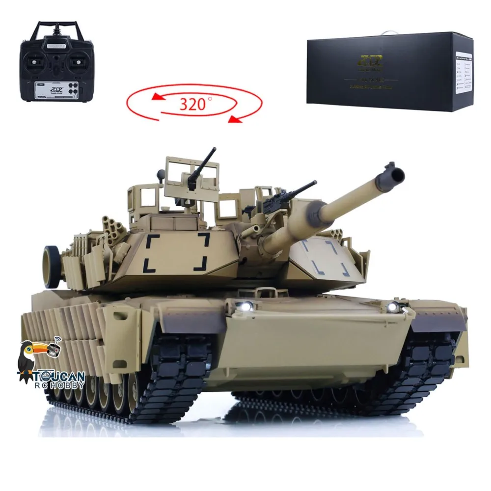 Фото Подарочный радиоуправляемый танк Tongde Panzer 1/16 Abrams M1A2 с ИК-управлением и стрельбой BB-шариками, модель SEP TUSK II, электрический, готов к эксплуатации, TH23305 №2