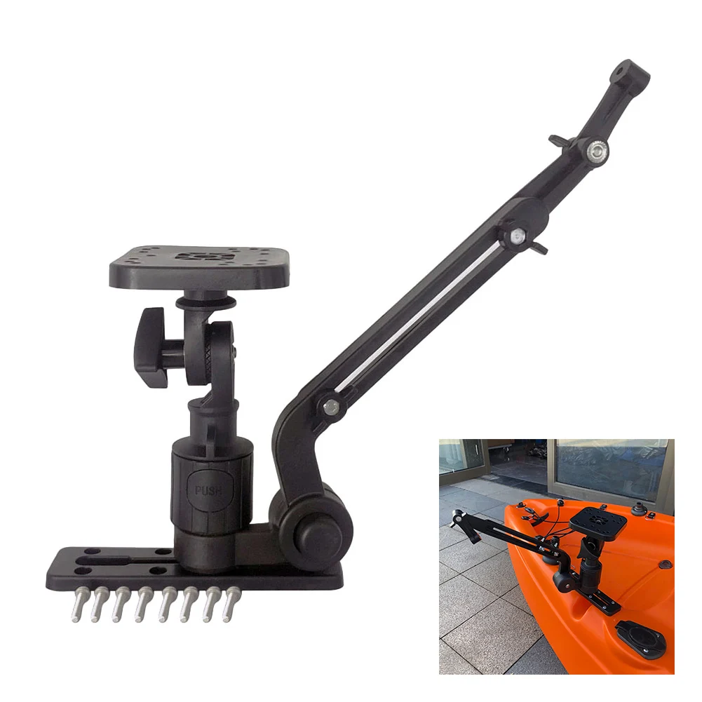 

Fish Finder Base Bracket Transducer Mounting Fish Finder Mount With Screws For Kayak Fishing Inflatable Boat Anglers