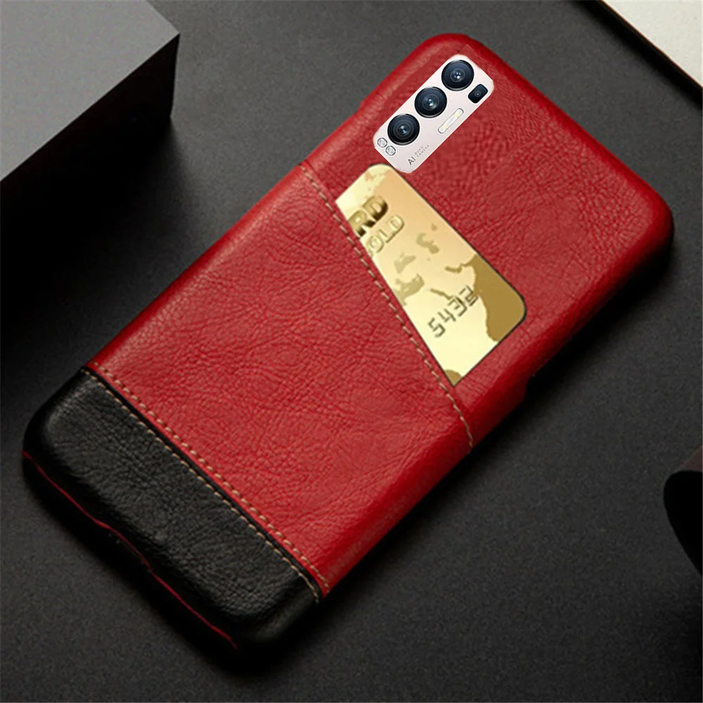 

Find X3 Neo Cover For OPPO Find X3 Neo Case For Find X3 Neo Coque Mixed Splice PU Leather Card Cover For Find X3 Neo Fundas