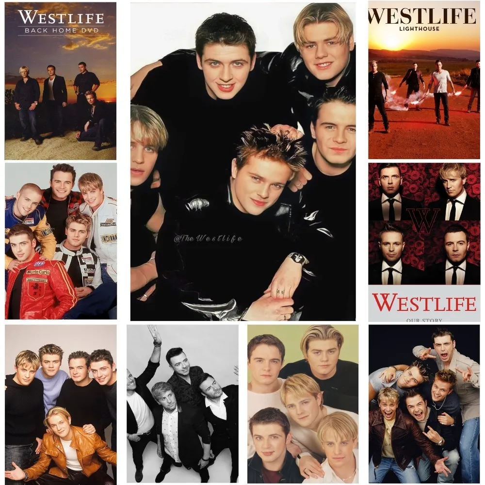 Музыкальная группа W-Westlifes, постер с бумажным принтом для дома, гостиной, спальни, входа, бара, ресторана, кафе, художественное украшение с рисунком