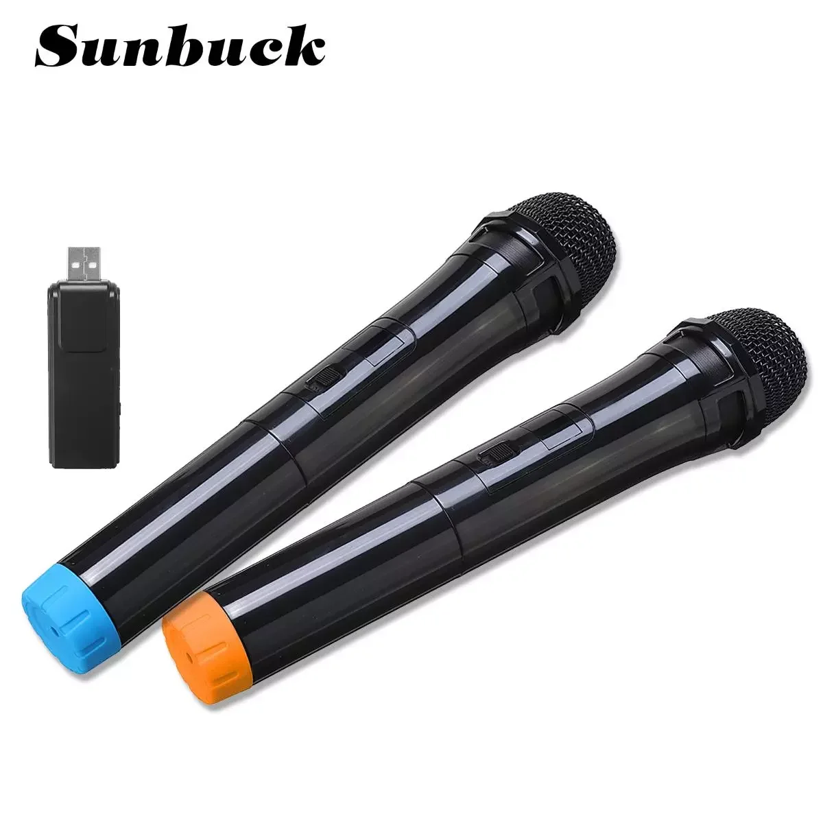 

SUNBUCK Universal UHF Wireless Professional Handheld Microphone with USB Receiver For Karaoke For Church Performance Amplifier