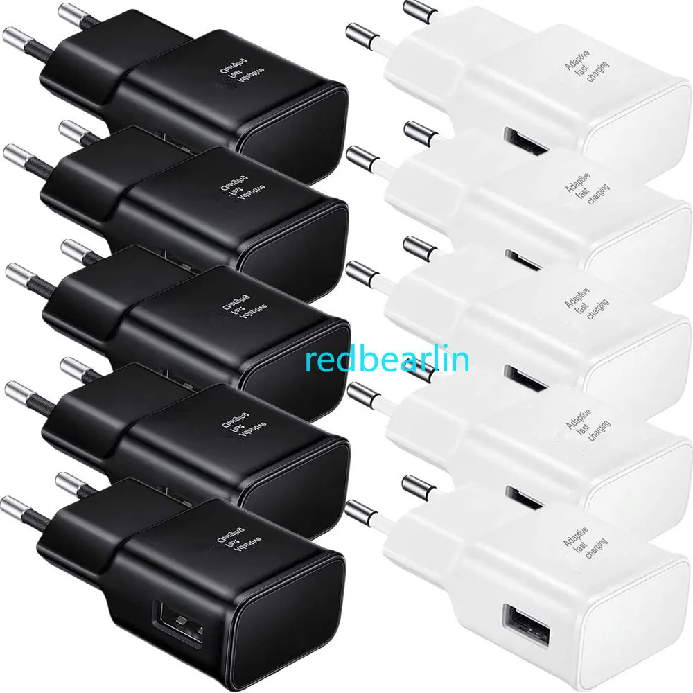 

5/10pcs Fast Quick Charge QC3.0 Wall Charger Eu US 5V 2A 9V 1.67A Portable Power Adapters For IPhone Samsung S8 S20 S10 htc lg