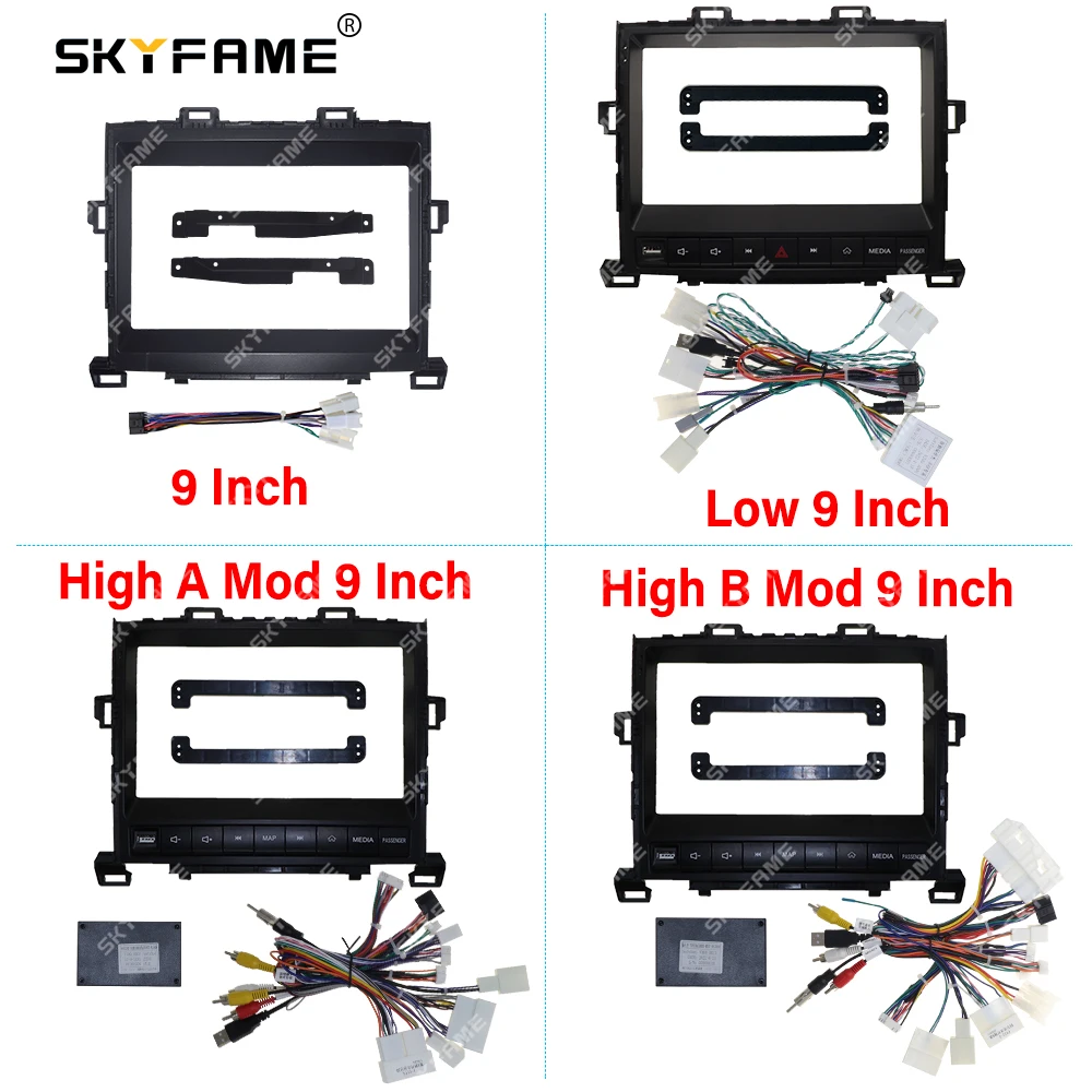 

SKYFAME Car Radio Fascia Frame Adapter Canbus Box For Toyota Alphard 20 Series Vellfire Android Radio Dash Fitting Panel Kit