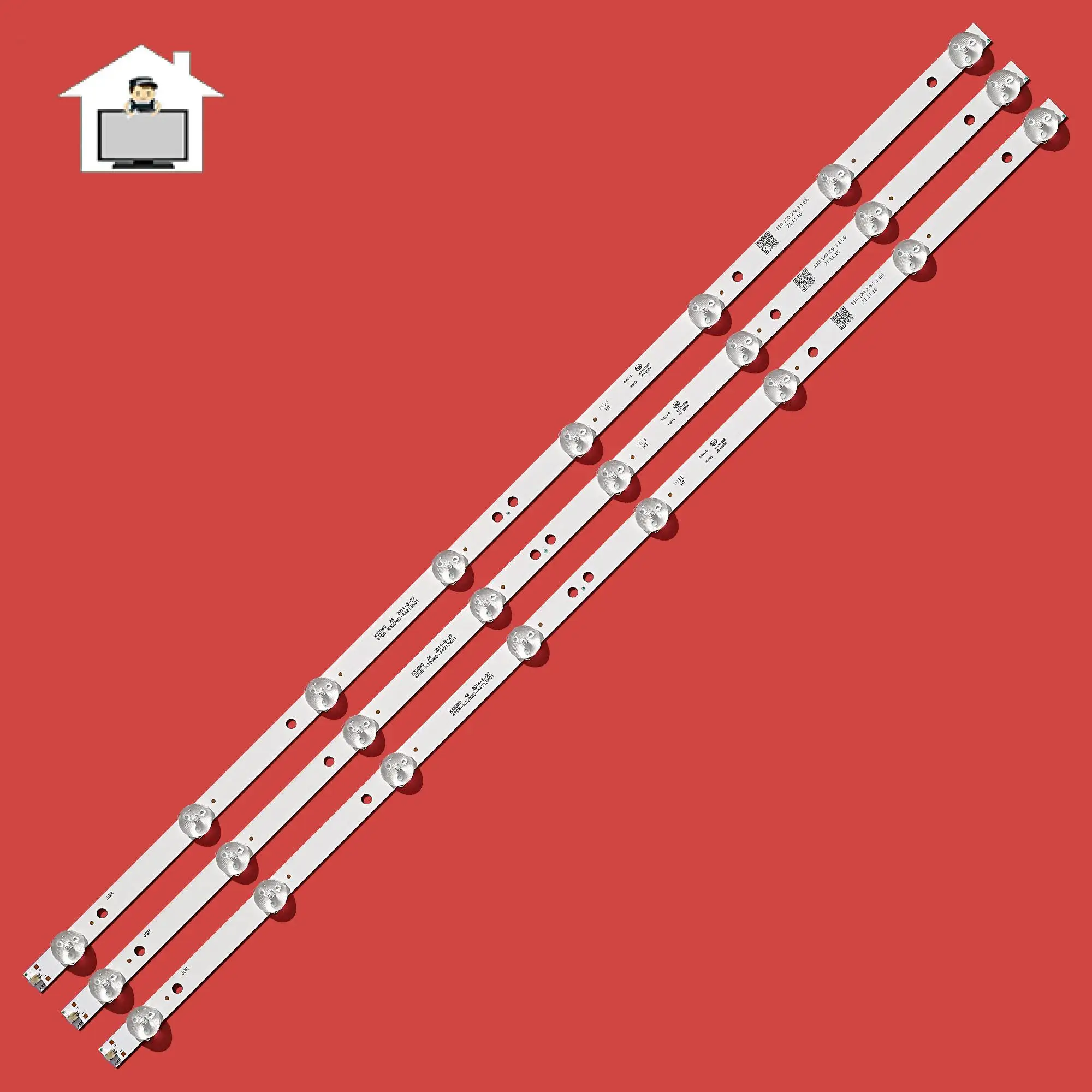 

620 мм, 8 светодиодных лампочек для детской подсветки, 2014-k320wd-a4213k01 K320WD A4-8-2, комплект для ТВ-баров, ремешки для детской подсветки, линейки K320WD5 K320WD6