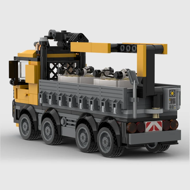 Конструктор City Car Model MOC: Модульный грузовик-кран для сборки, технологичный подарок, праздничный набор детских игрушек (art.: 3920db4aa58fd) - 3920db4aa58fd