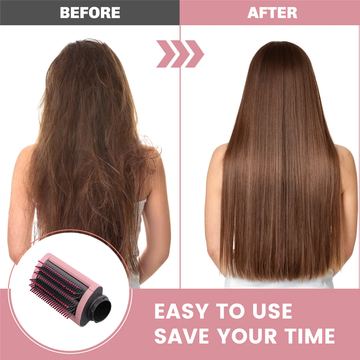 Насадка для защиты от полета разглаживания сушилки HS01 HS05 Pink