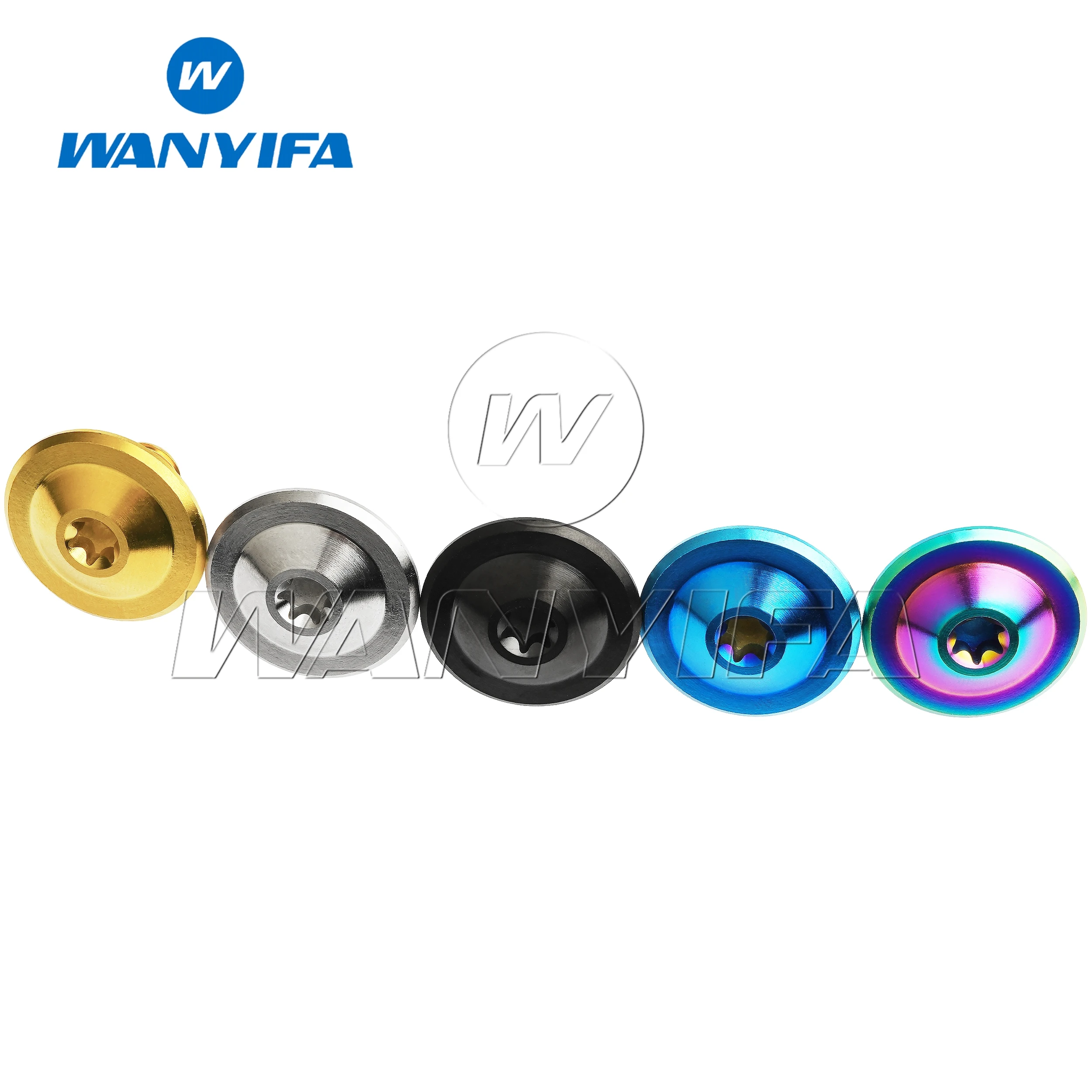 Болты Wanyifa Tianium Ti M8x12 мм Torx T30 винт с полукруглой головкой и фланцем для крышки