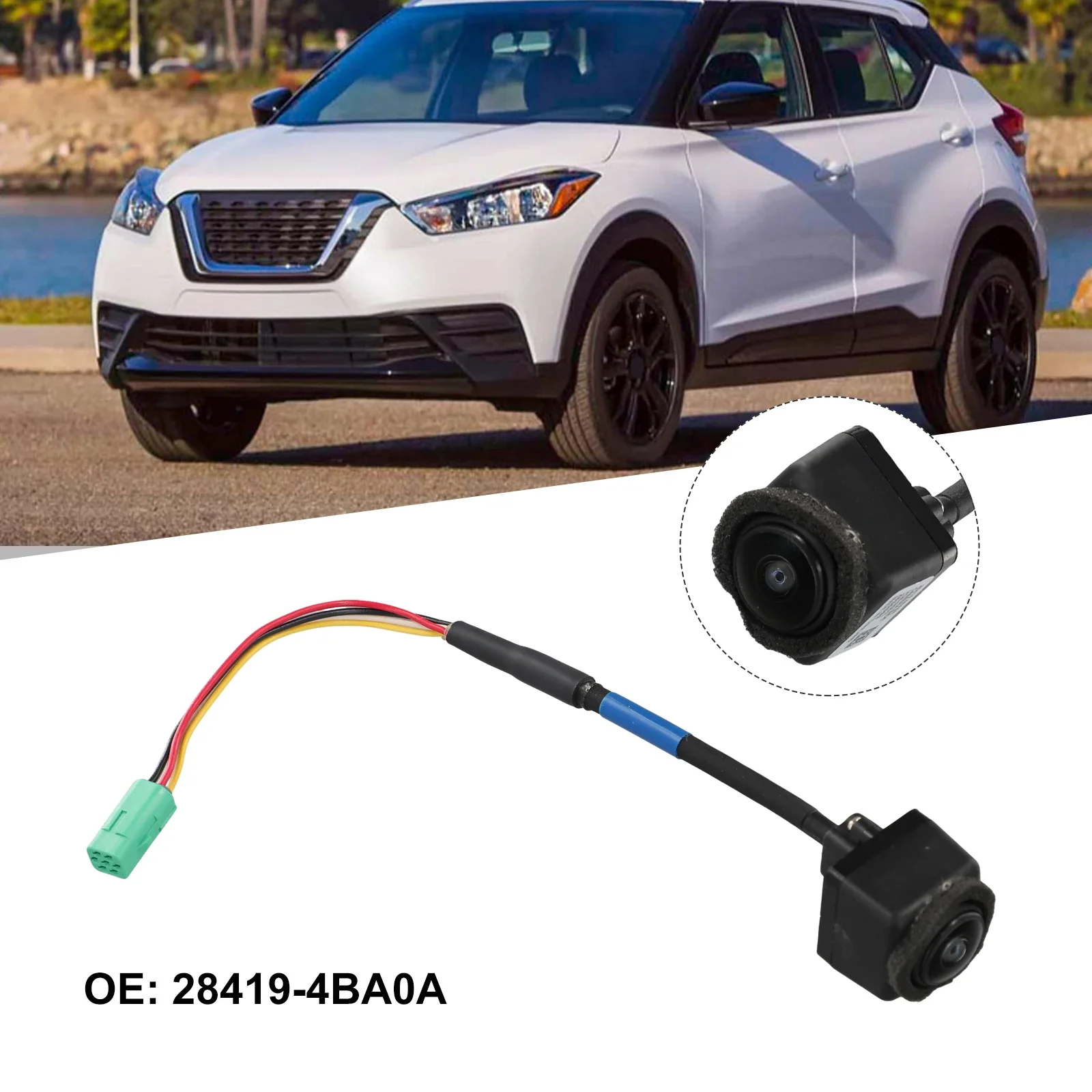 1 шт. автомобильная черная зеркальная боковая камера 28419-4BA0A # Для Nissan- Juke-