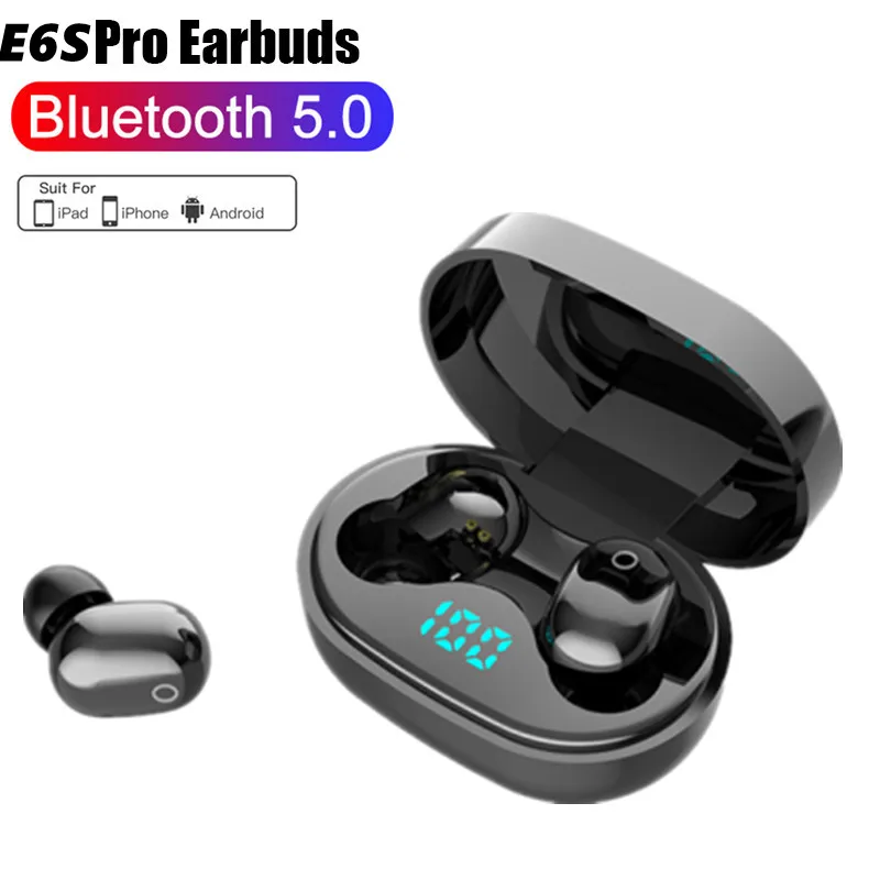 

TWS-наушники E6S pro с поддержкой Bluetooth и игровой гарнитурой