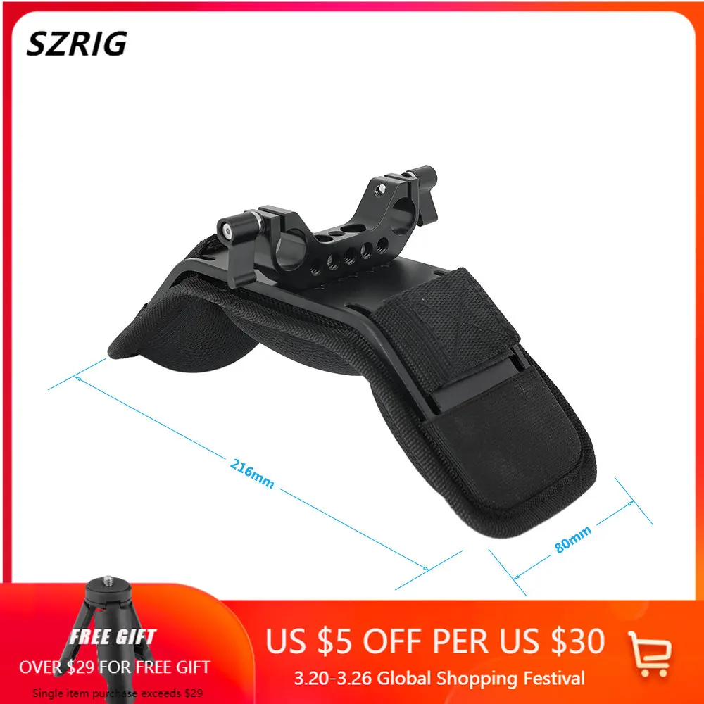 Camera Dv/dc Support System Dslr Rig (15mm Railblock)